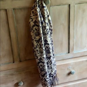 Beautiful never worn blue silk scarf